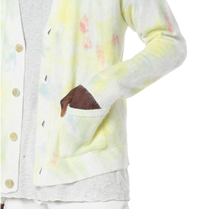 Angora Cardigan 'Ivory Skittles'