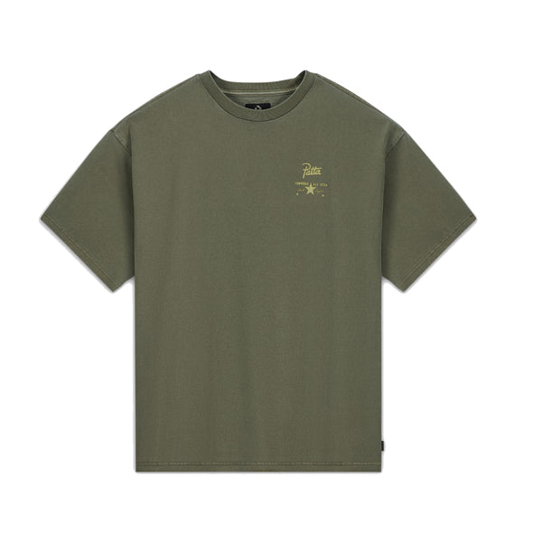 + Patta 4 Leaf Clover Tee 'Burnt Olive'