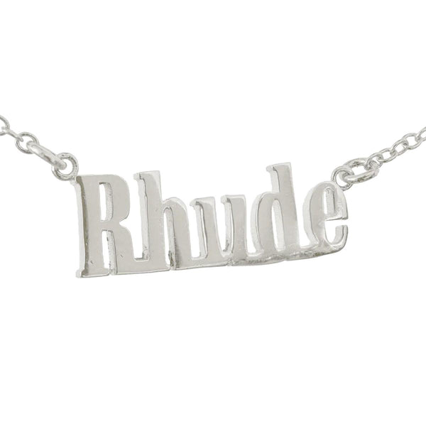 Logo Pendant Necklace 'Silver'