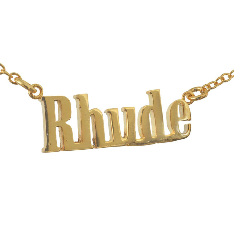 Logo Pendant Necklace 'Gold'