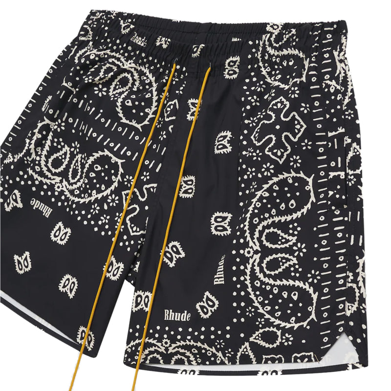 Rhude Bandana-Print Drawstring Swim Shorts – The Business Fashion