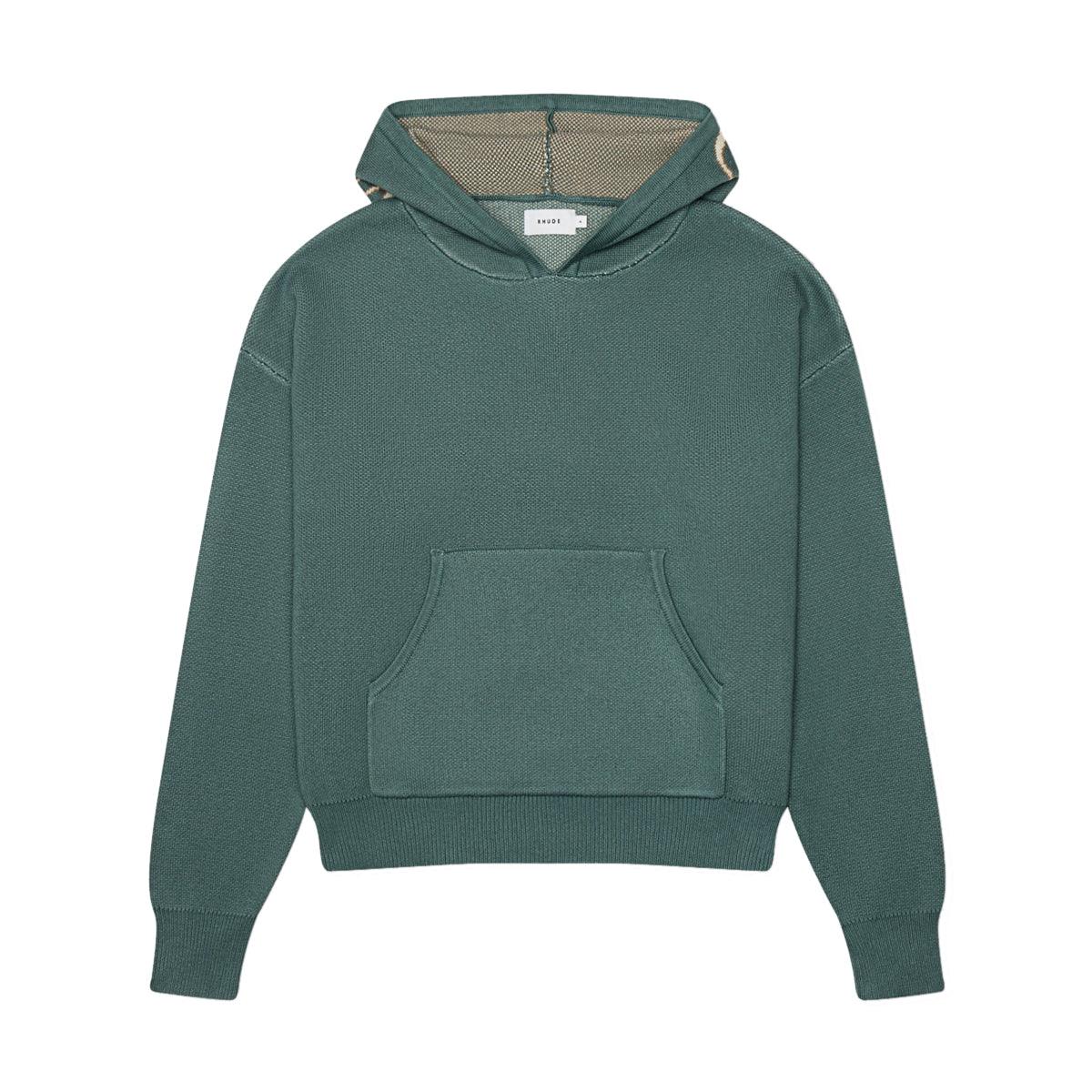 Script Logo Knit Hoodie 'Ivory Sage'