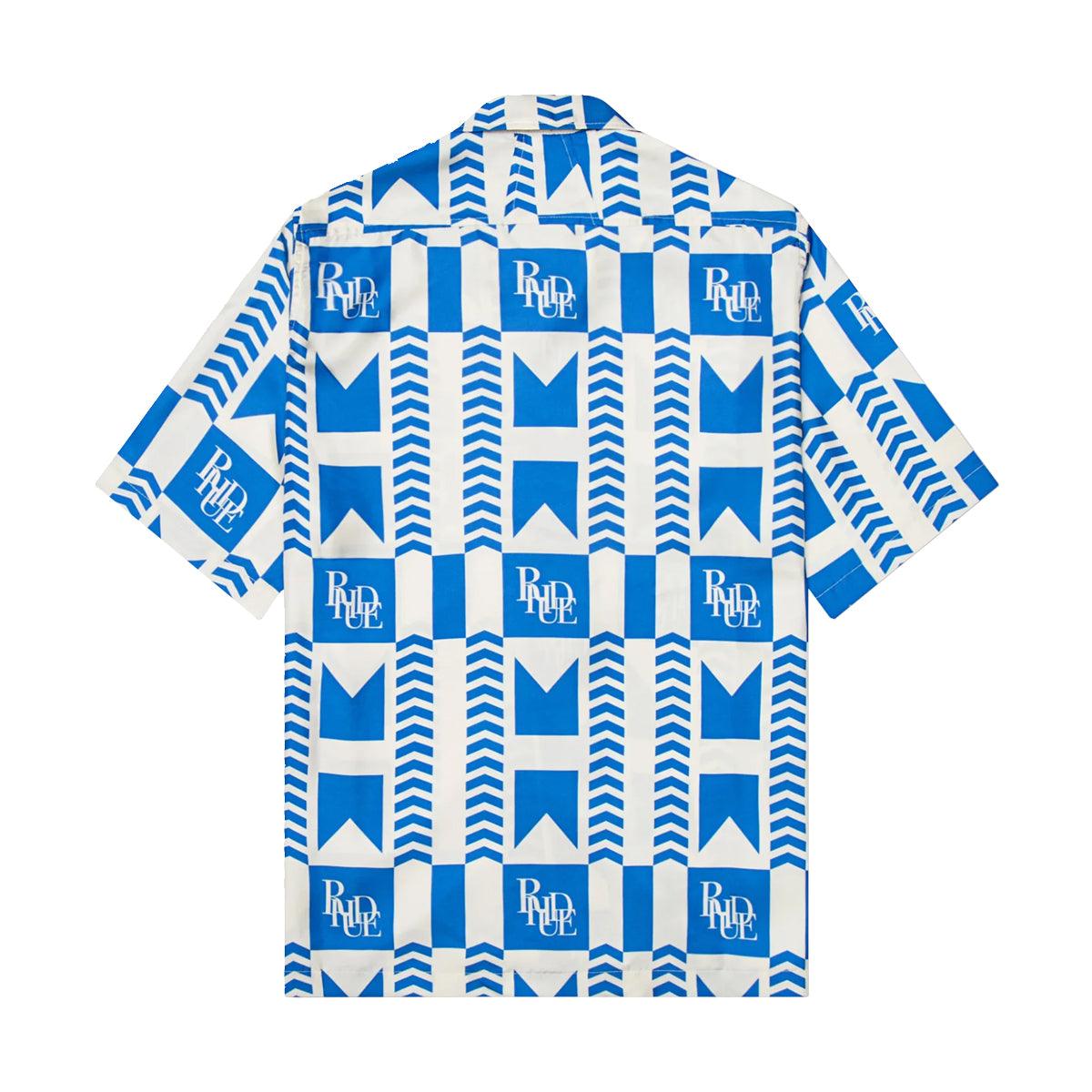 Grasse Silk Shirt 'Blue Ivory'