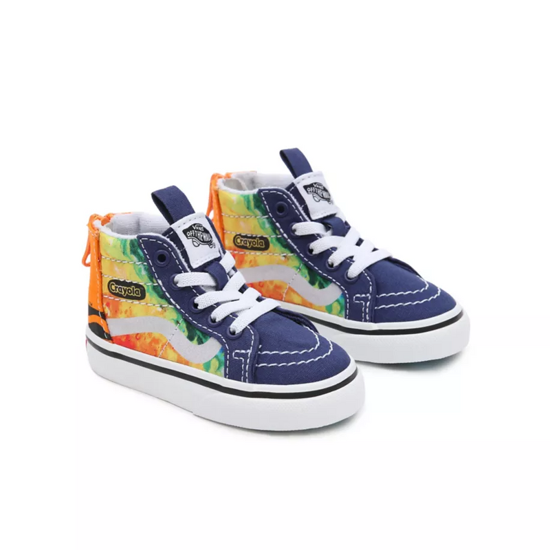 Vans Off The Wall Men's X Crayola SK8-Hi Mashup Melt Hi-Top Shoes (Men  5.5/Women 7) 