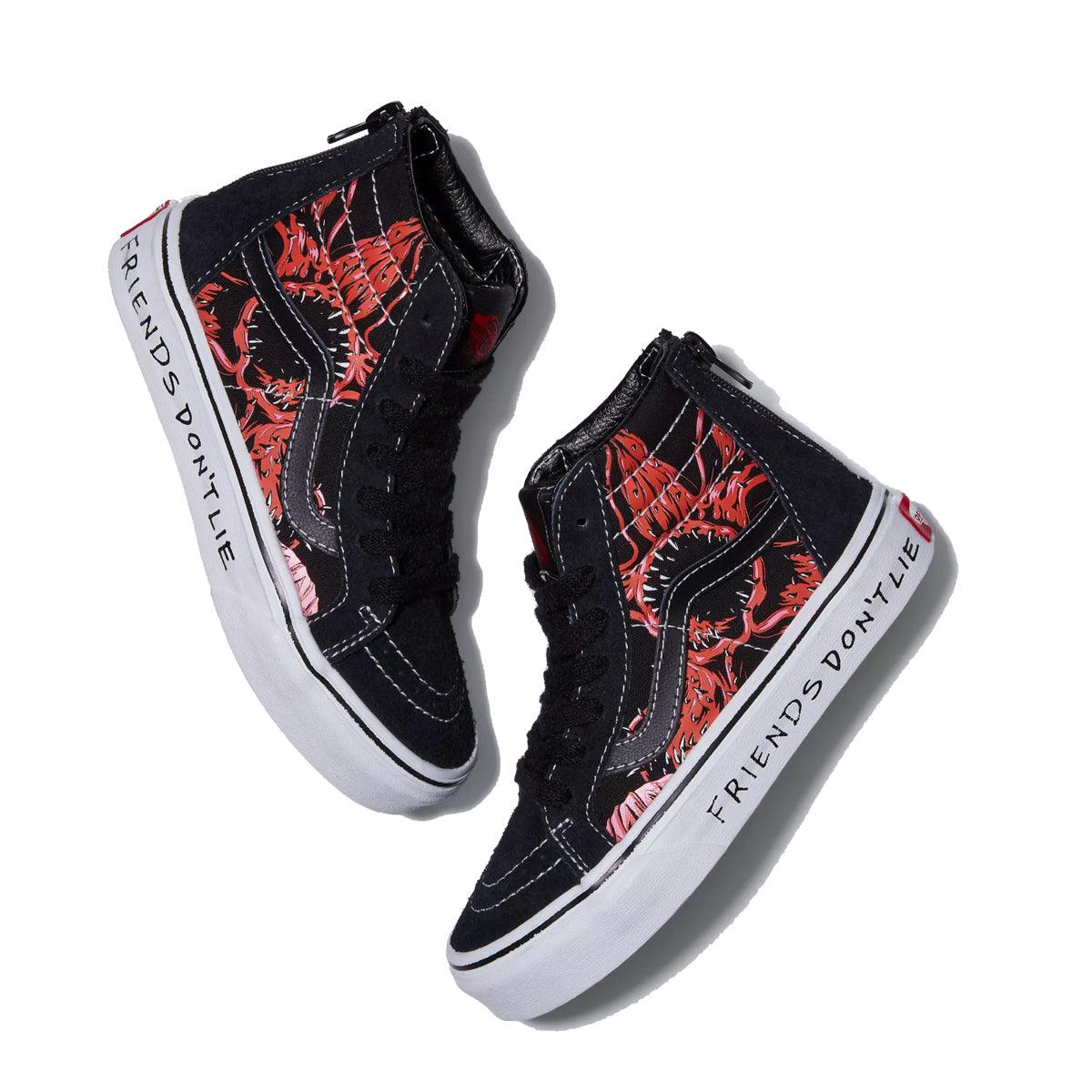 + Stranger Things Kid's SK8-Hi Zip 'Friends Don't Lie'