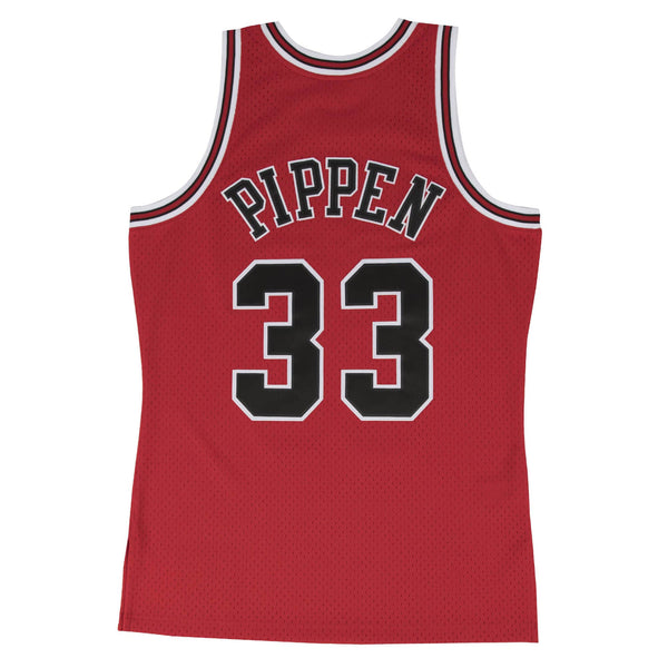 Lids Scottie Pippen Chicago Bulls Mitchell & Ness 1997-98 Galaxy Swingman  Jersey - Red